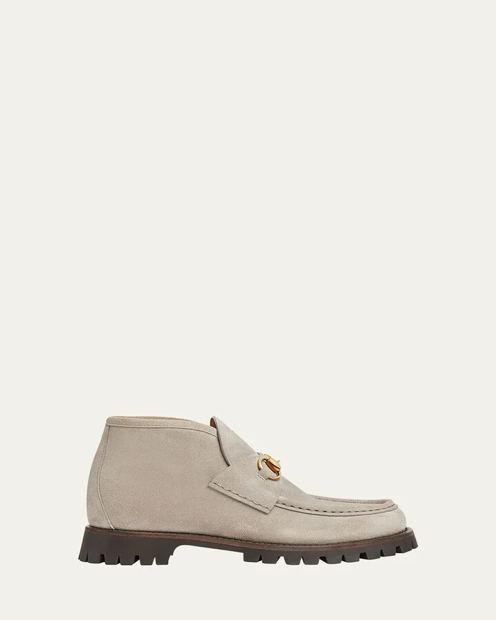 Sylke Suede Bit Moccasin Booties