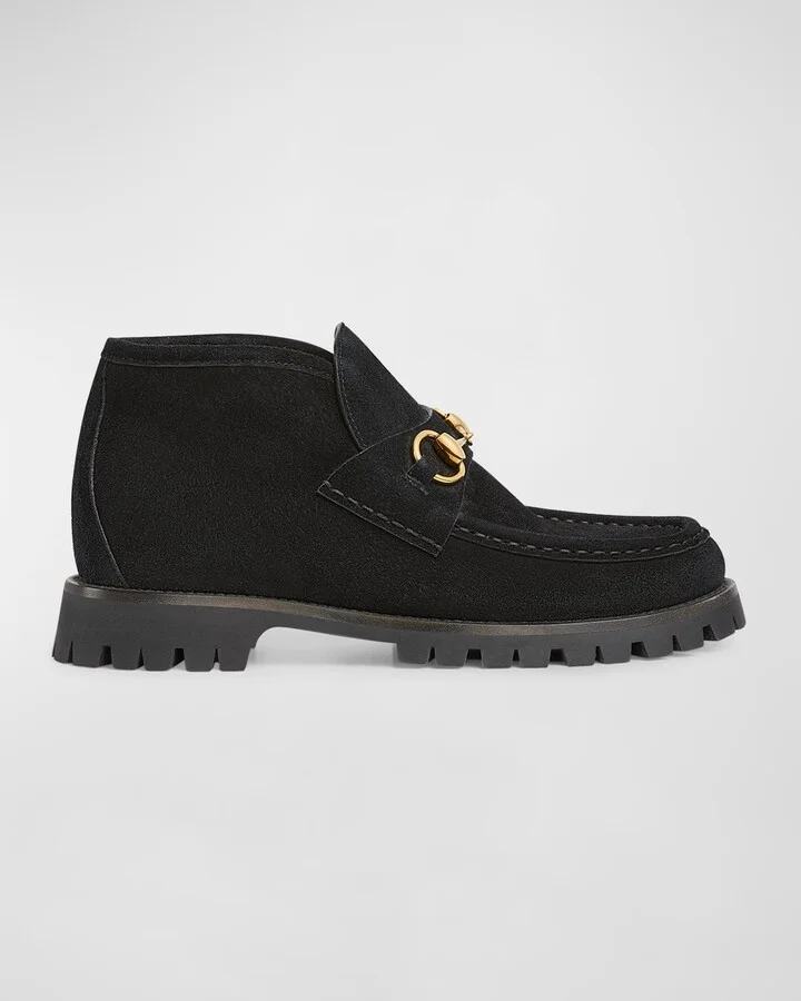 Sylke Suede Bit Moccasin Booties
