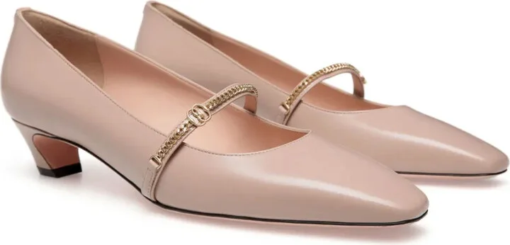 Sylt brushed-leather pumps - Image 2