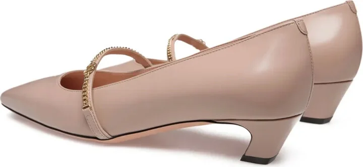 Sylt brushed-leather pumps - Image 3