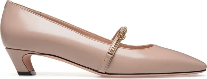 Sylt brushed-leather pumps
