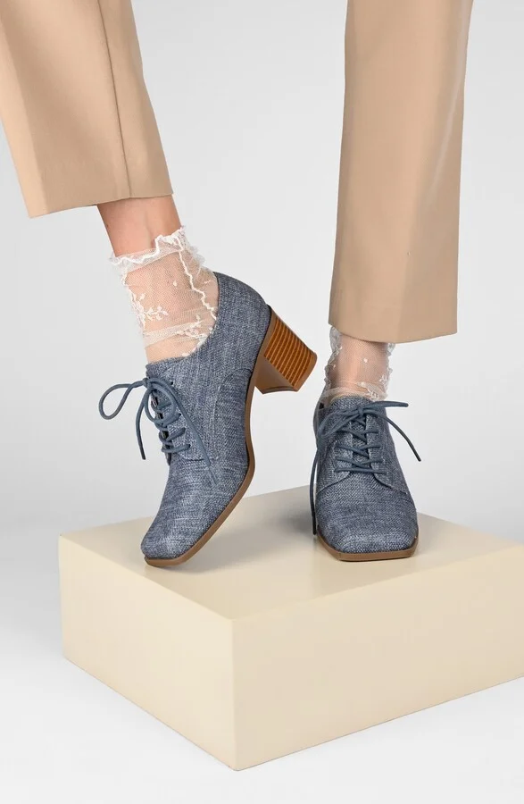 Sylvan Block Heel Derby Pump - Image 9