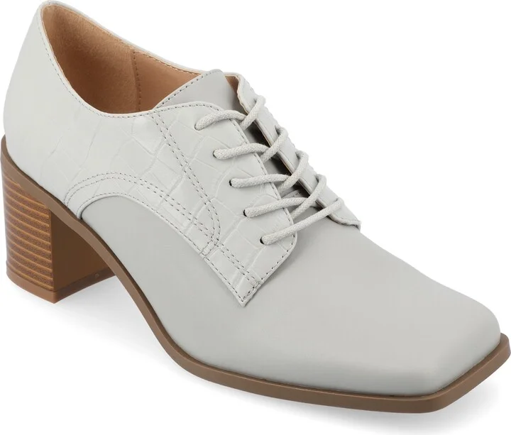 Sylvan Block Heel Derby Pump