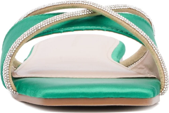 Sylvie Rhinestone Slide Sandal - Wide Width - Image 2
