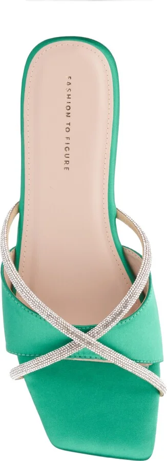 Sylvie Rhinestone Slide Sandal - Wide Width - Image 5