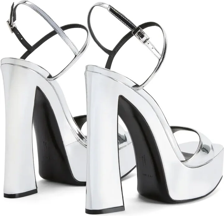 Sylvy 145mm leather sandals - Image 3