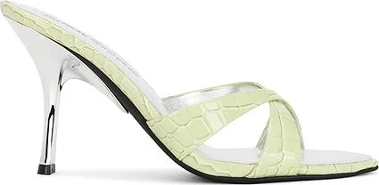 Light Green Croco Silver