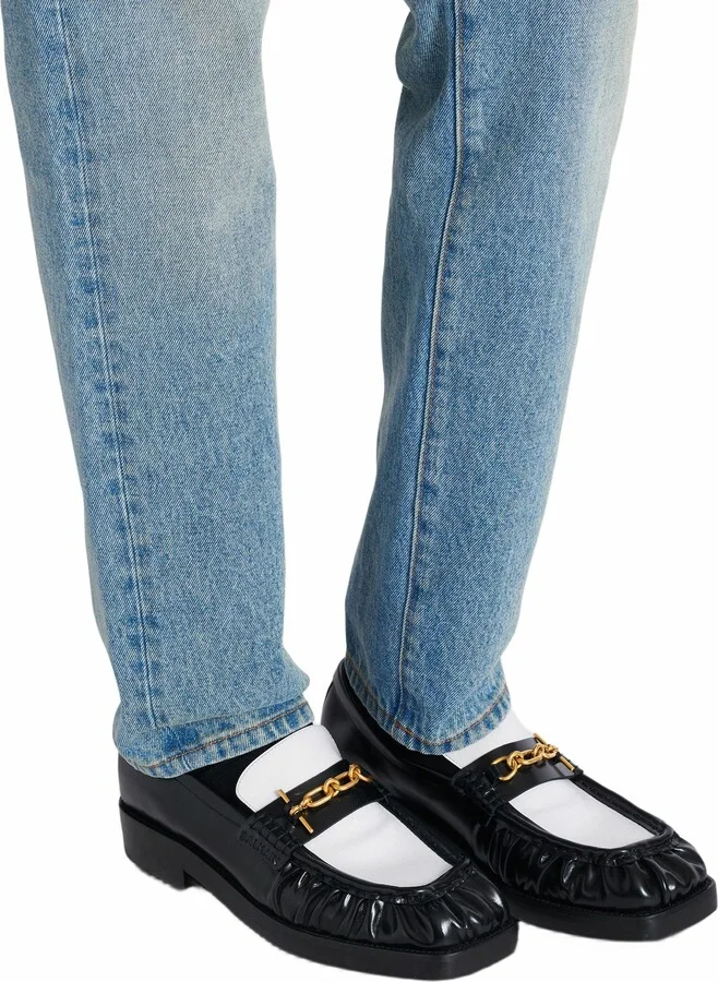 Sync Glazed Leather Loafers - Image 2