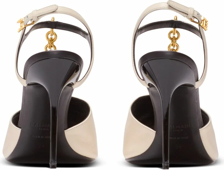 Sync Leather Sandals With Heel - Image 3
