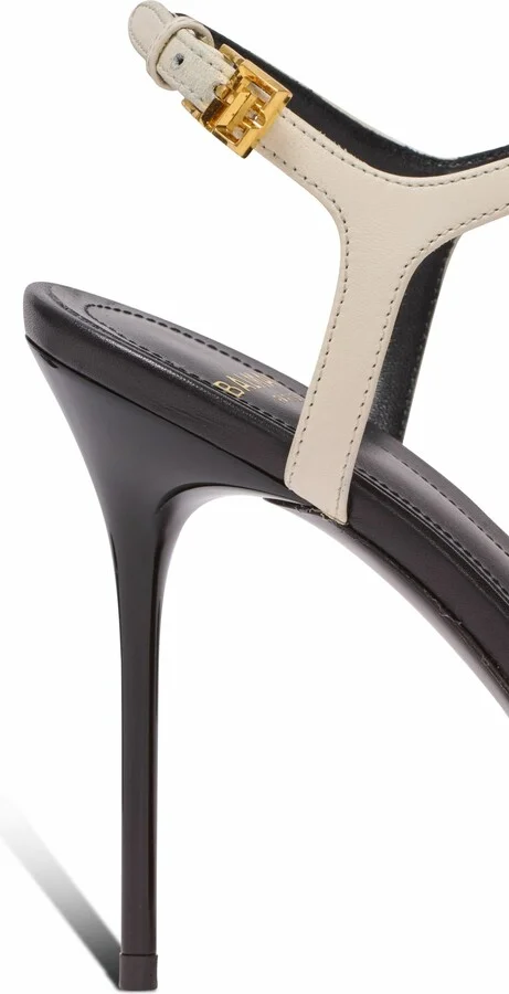 Sync Leather Sandals With Heel - Image 8