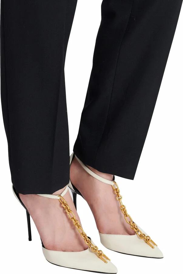 Sync Leather Stilettos With Pointed Toe - Image 2