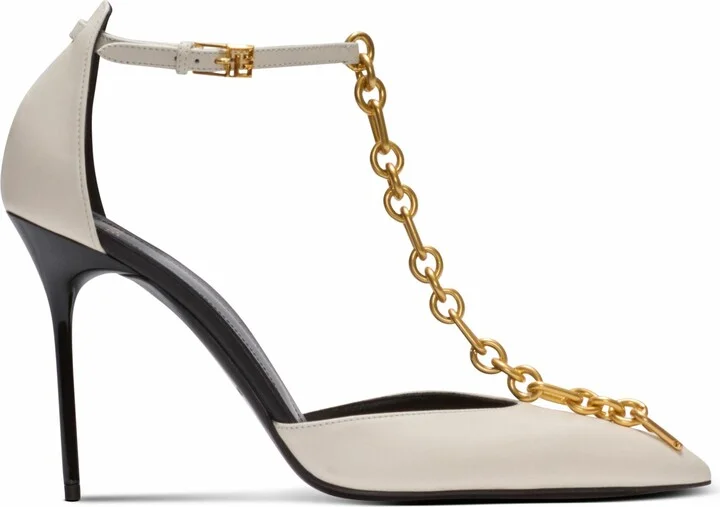Sync Leather Stilettos With Pointed Toe - Image 4