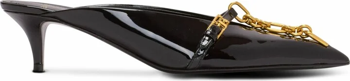 Sync Patent Leather Mules With Pointed Toe - Image 4