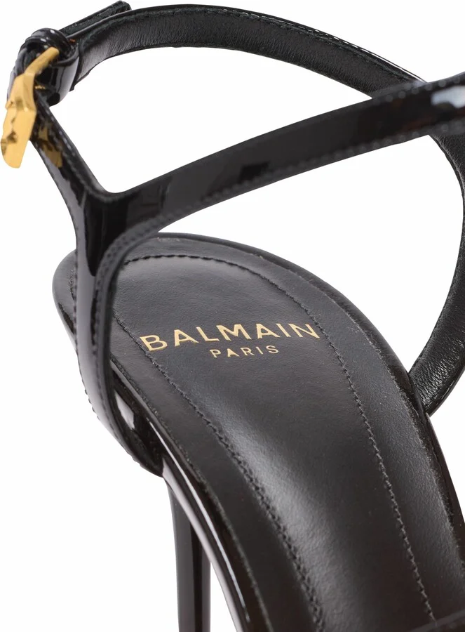 Sync Patent Leather Sandals With Heel - Image 7