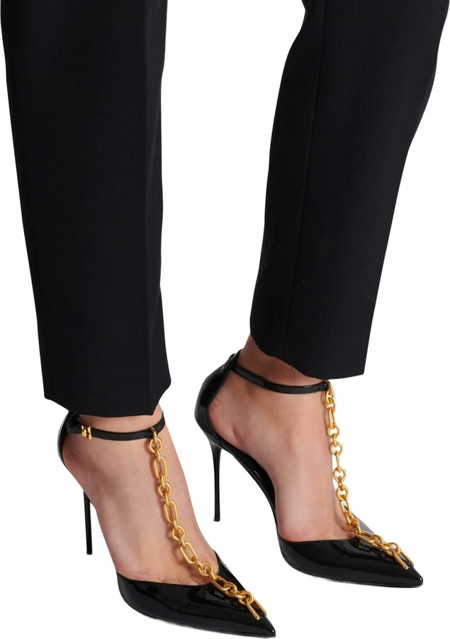 Sync Patent Leather Stilettos With Pointed Toe - Image 2