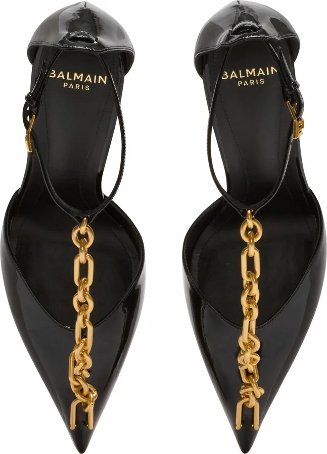 Sync Patent Leather Stilettos With Pointed Toe - Image 5