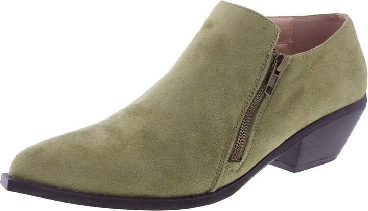 Sync Womens Faux Suede Shooties Booties
