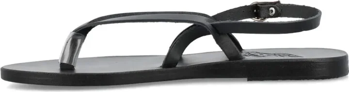 Synthesis flat leather sandals - Image 3
