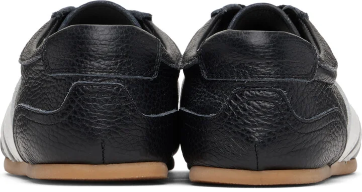 System Black Leather Sneakers - Image 2