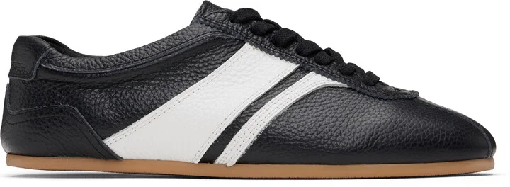 System Black Leather Sneakers