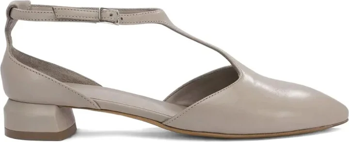 T-Bar Block-Heel Pumps