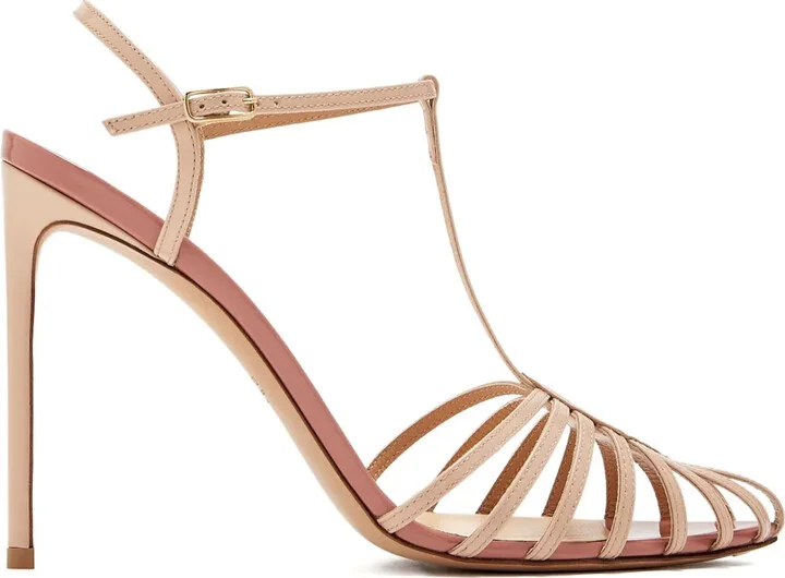 T-bar caged sandals