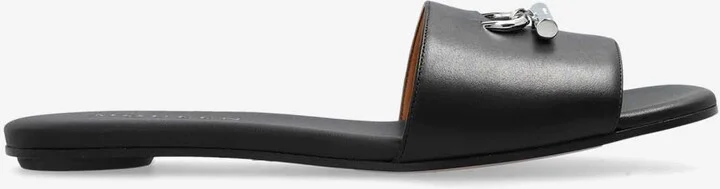 T-Bar Leather Flat Sandals
