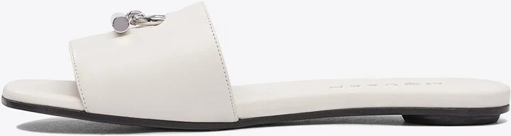 T-Bar Leather Slides - Image 2