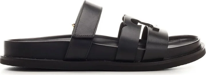 't' Leather Sandals