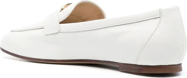 T-logo leather loafers - Image 3