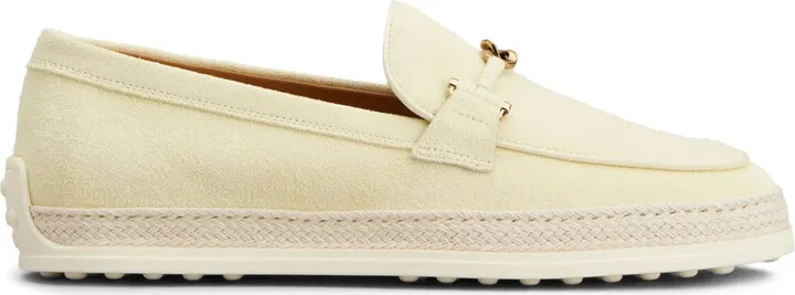 T-Ring suede loafers
