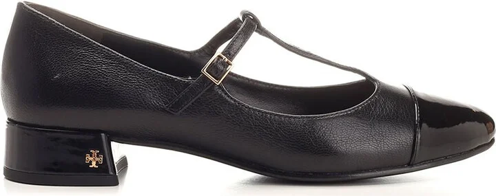 T-Strap Ballet Flats Pumps Black