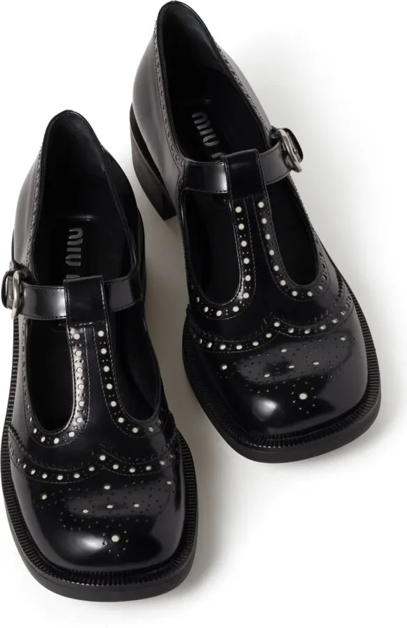 T-strap brogue shoes - Image 4