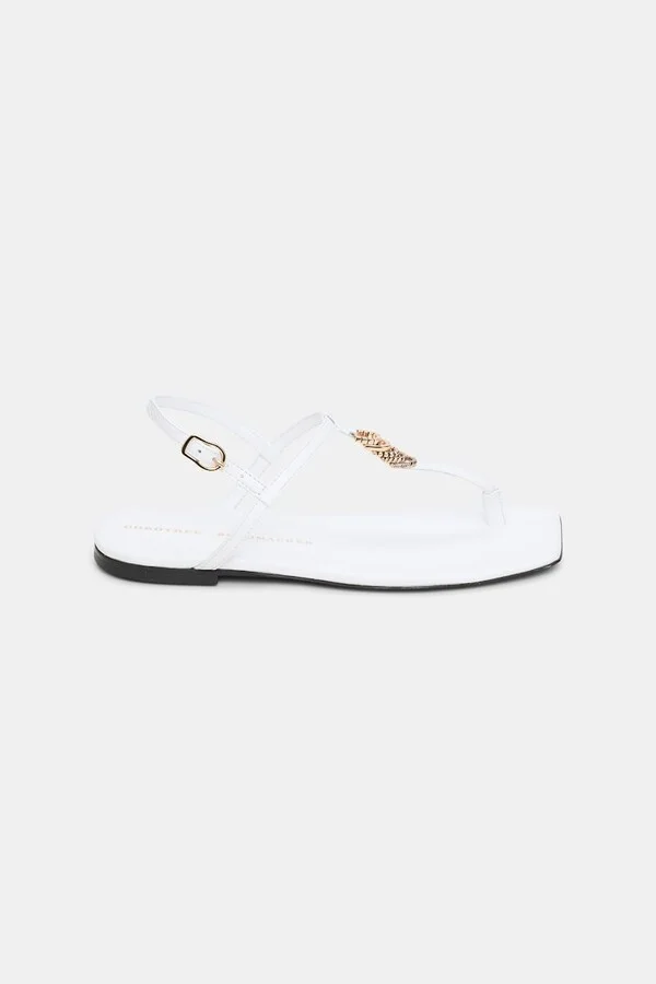 T-strap sandals with D-rings