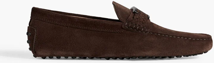 T Timeless suede driving shoes
