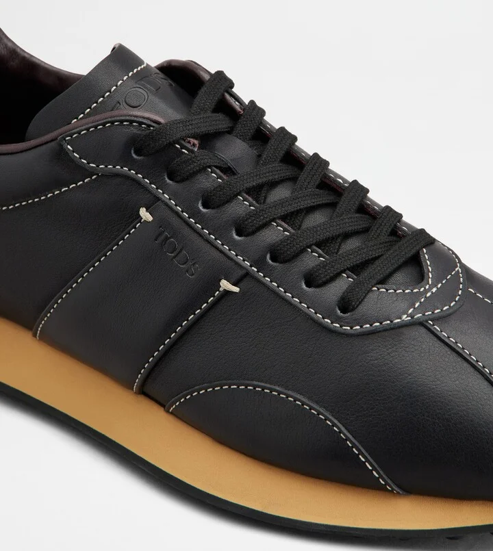 T Vintage Sneakers in Leather - Image 5