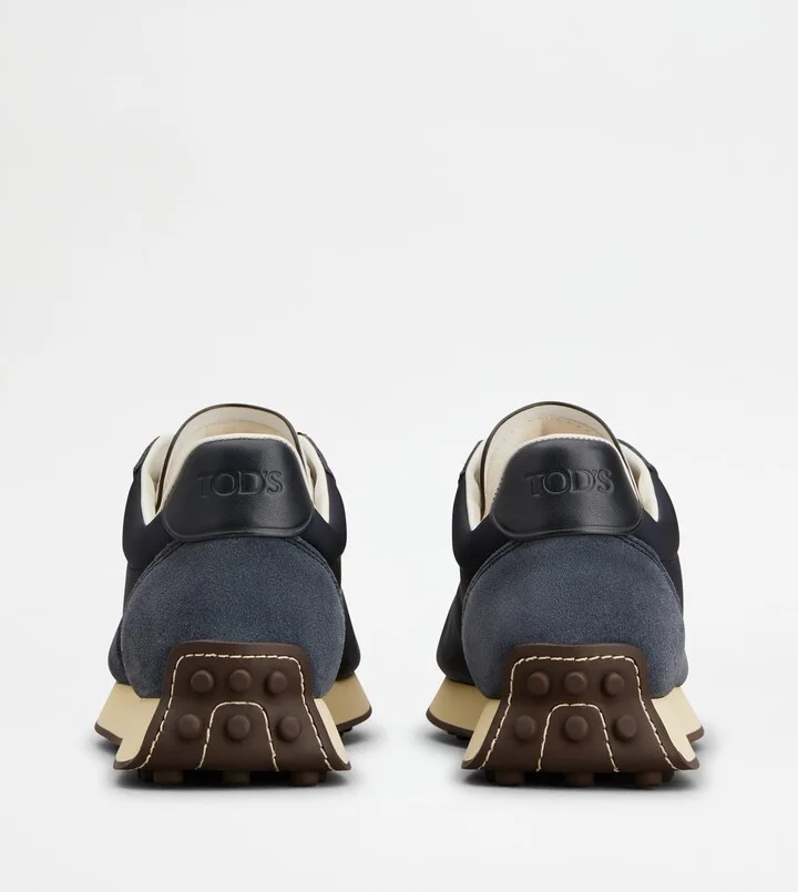 T Vintage Sneakers in Leather and Fabric - Image 3