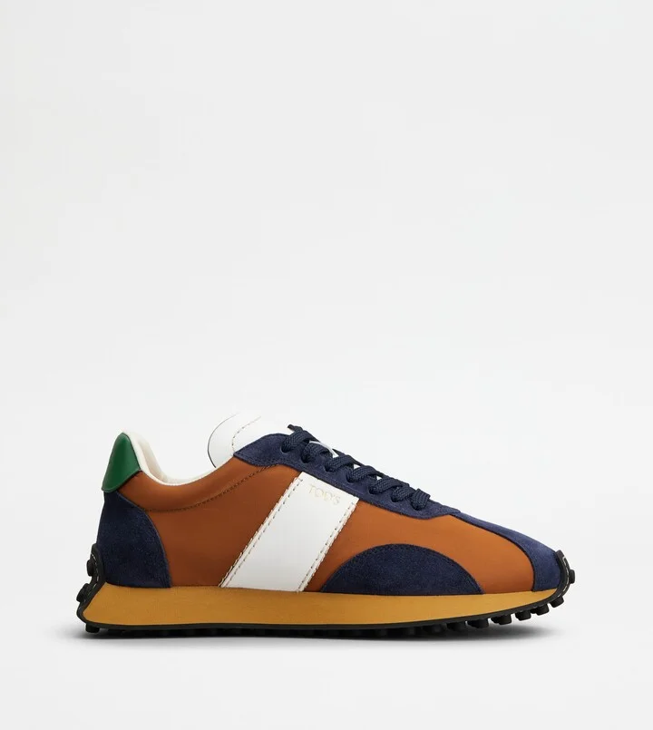 T Vintage Sneakers in Leather and Fabric