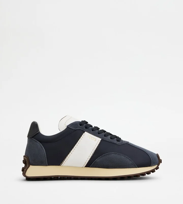 T Vintage Sneakers in Leather and Fabric