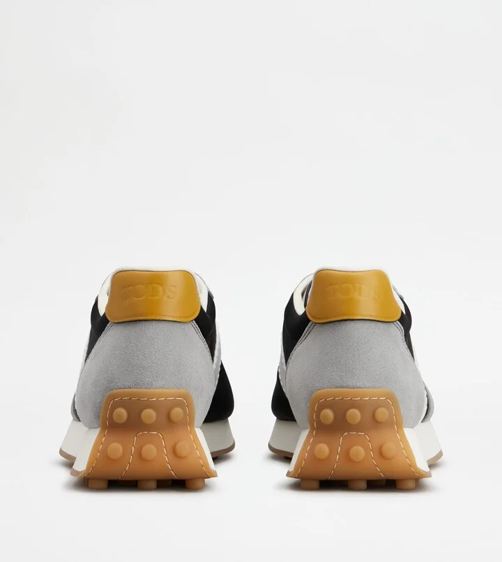 T Vintage Sneakers in Leather and Technical Fabric - Image 3