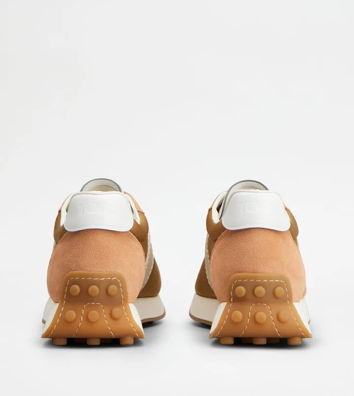 T Vintage Sneakers in Leather and Technical Fabric - Image 3