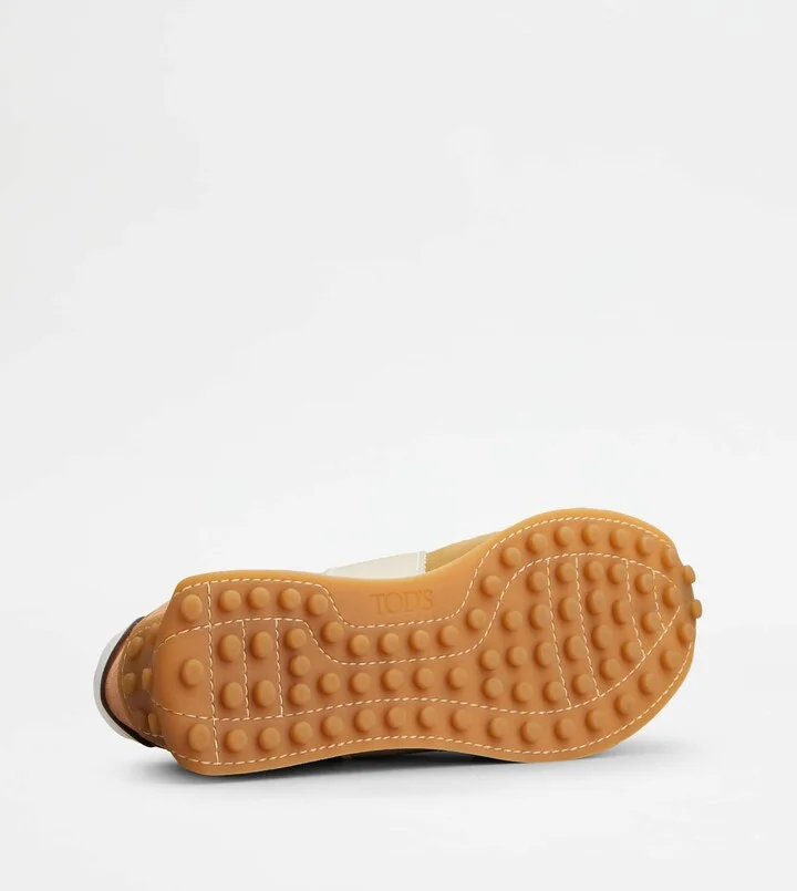 T Vintage Sneakers in Leather and Technical Fabric - Image 4