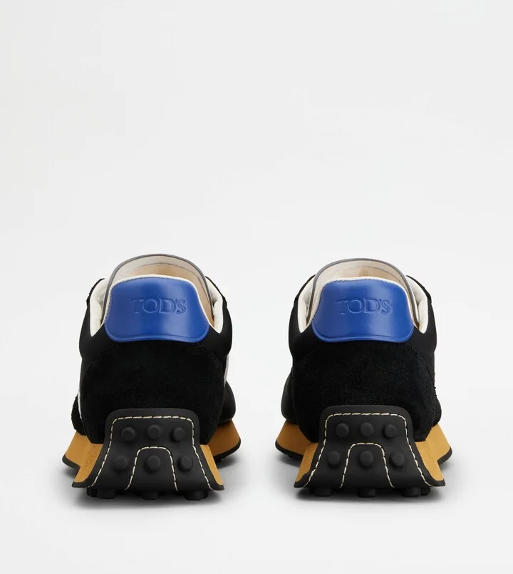 T Vintage Sneakers in Leather and Technical Fabric - Image 3