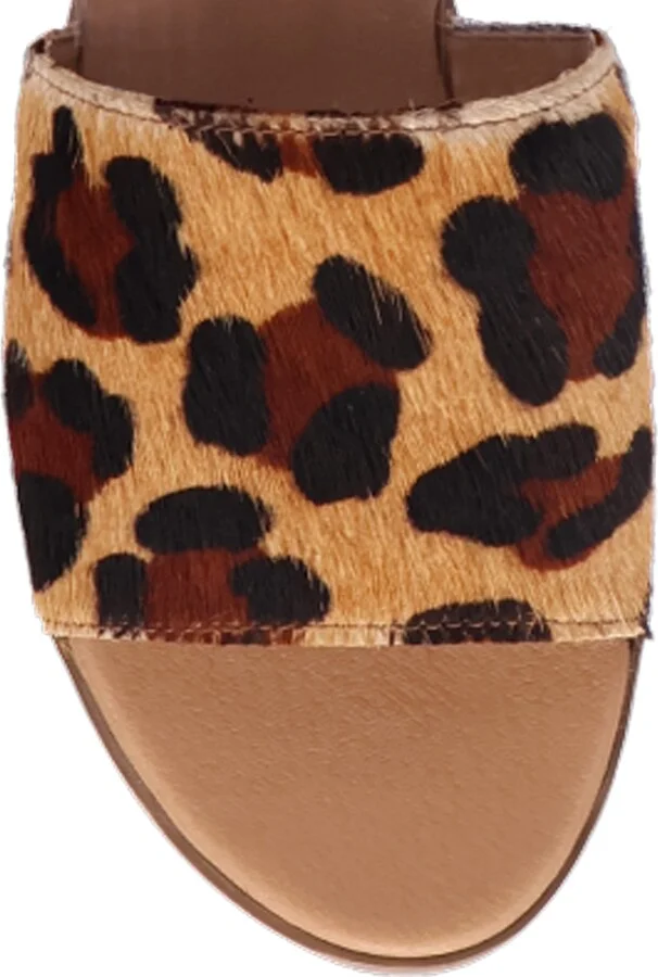 Tabby Genuine Calf Hair Slide Sandal - Image 4