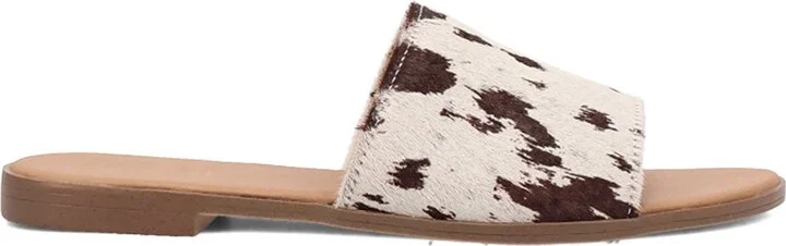 Tabby Genuine Calf Hair Slide Sandal - Image 9