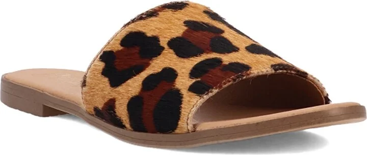 Tabby Genuine Calf Hair Slide Sandal