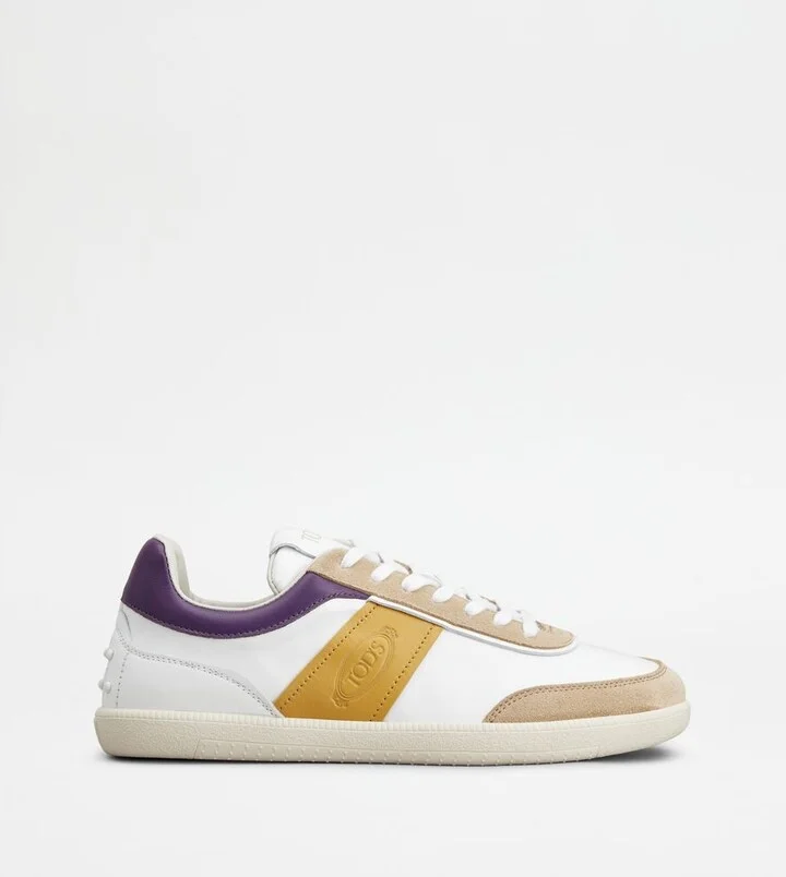 Tabs Sneakers in Smooth Leather and Suede