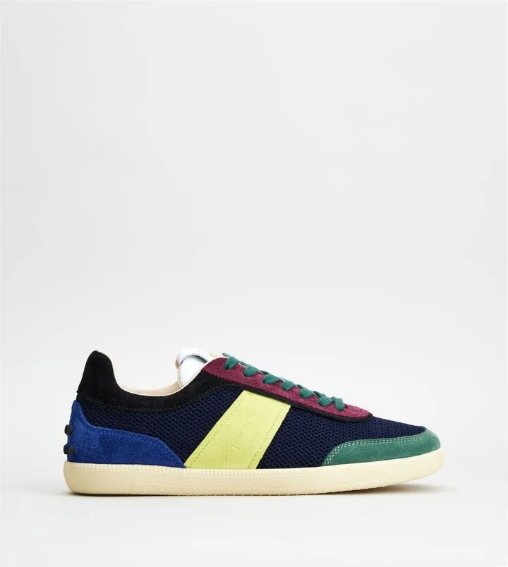 Tabs Sneakers in Suede and Technical Fabric