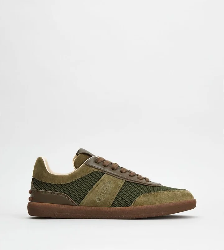Tabs Sneakers in Suede and Technical Fabric