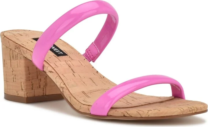 tAE 3 Womens Patent Round Toe Block Heel